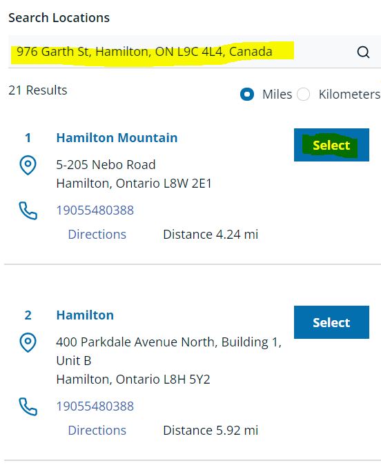 search location